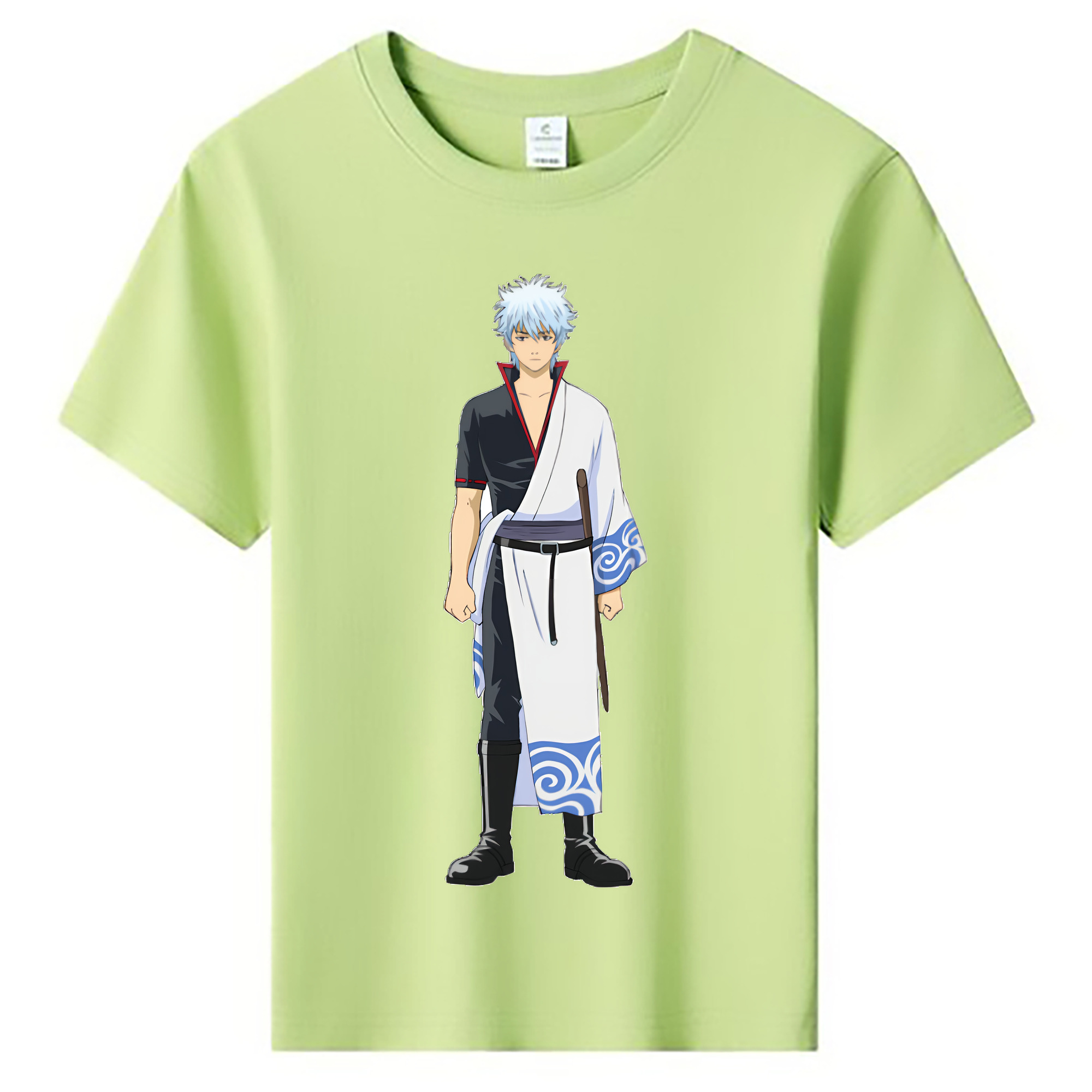 （画像用） ぎんたま 坂田銀時（さかたぎんとき） 神楽 志村新八（しむら しんぱち） GINTAMA Sakata Gintoki Kagura Shimura Shinpachi 綿100％キッズTシャツ（フロントプリント）